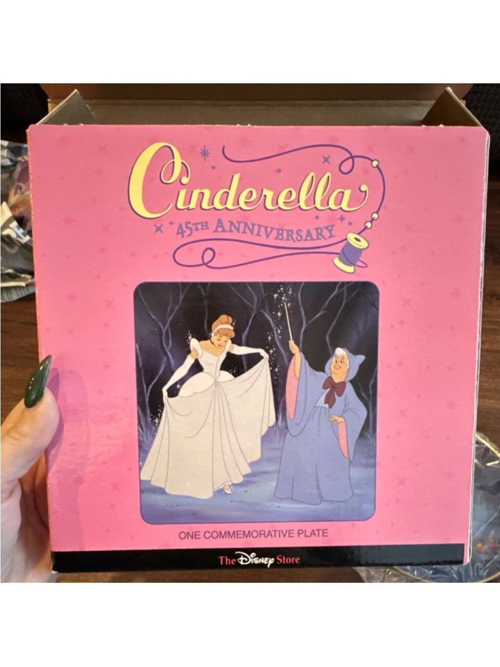 NIB Disney Cinderella 45th anniversary commemorative plate